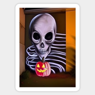 HALLOWEEN STREET ART Sticker